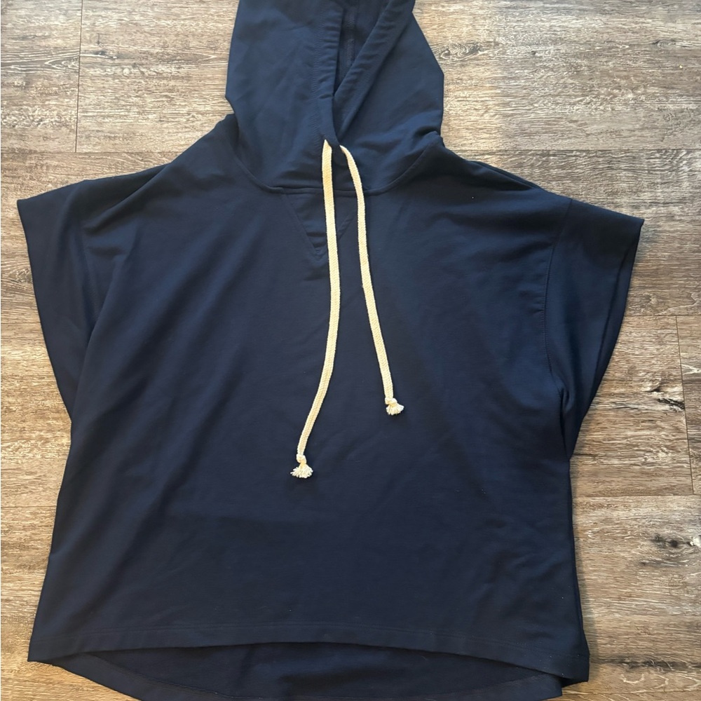 Fifteen Twenty Navy Hoodie with Cream Accents